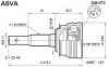 ASVA GM-072 Joint Kit, drive shaft